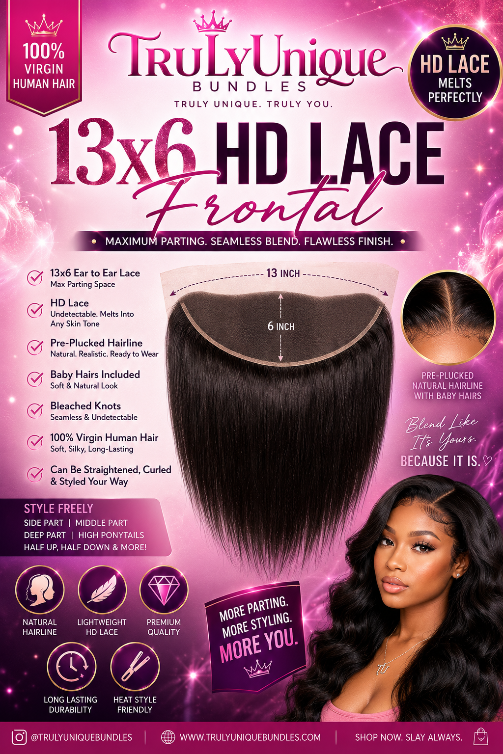 13x6 HD Lace Frontals