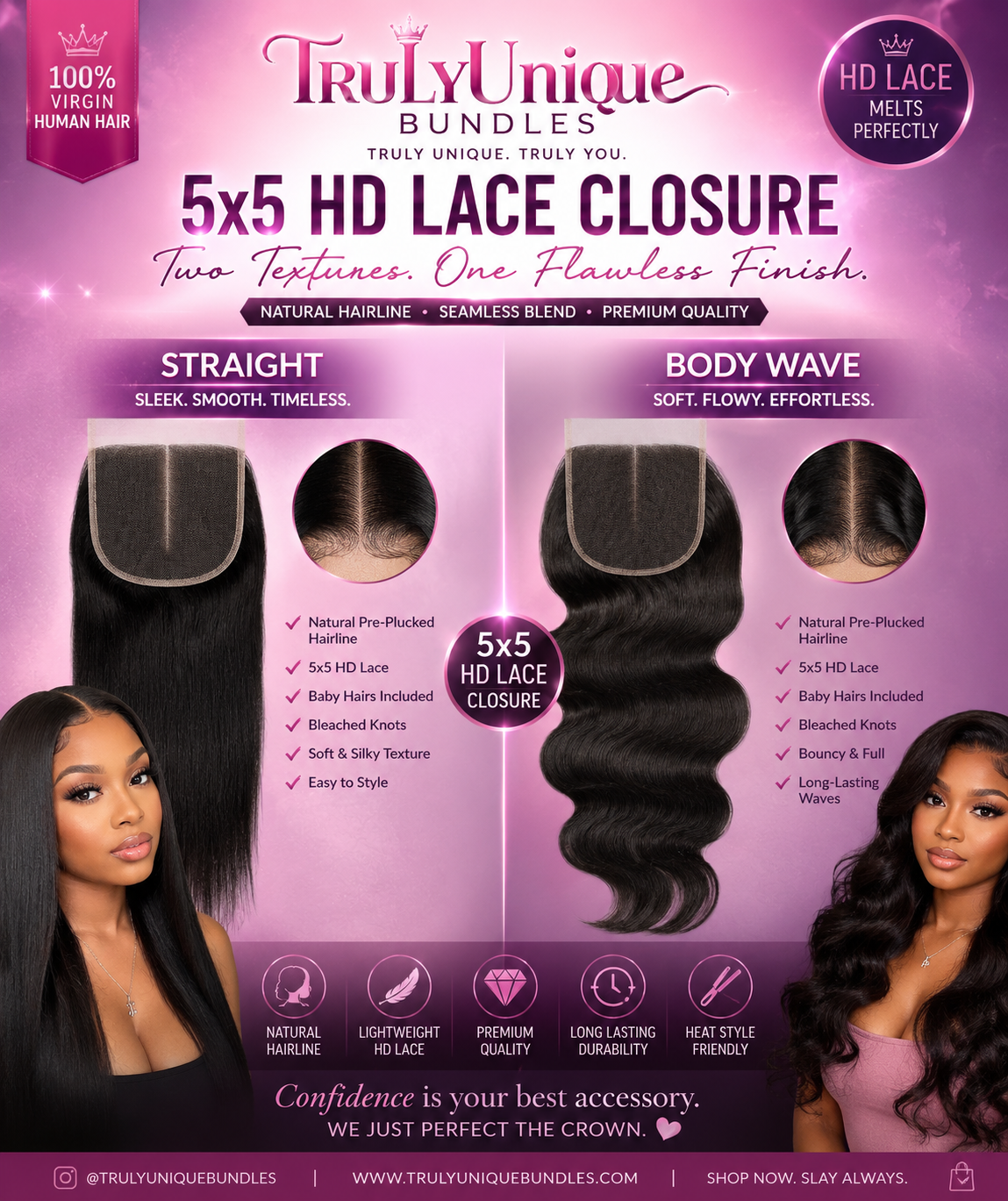 5x5 HD Lace Closure